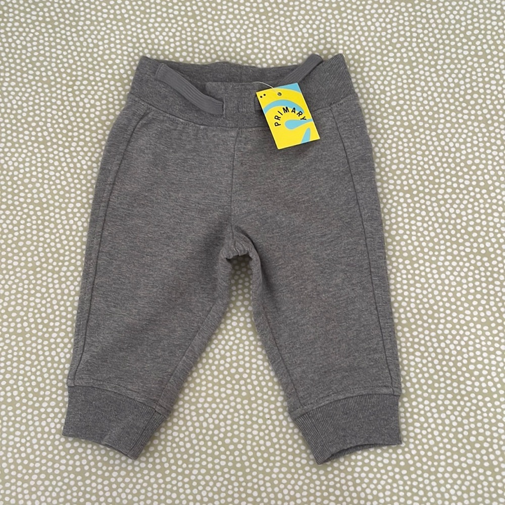 NWT Primary Baby Jogger Gray Sz 3-6